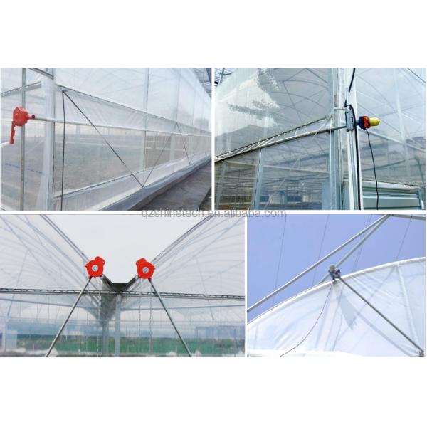 Hot Dip Galvanized Steel Tube Frame Multi Span Agricultural Greenhouse
