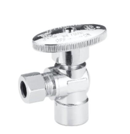 Cheap OEM Service 90 Degree 2 Way Angle Valve Hot And Cold Water Bathroom Toilet Thread 3/8" 1/2 Brass Angle Valve for sale