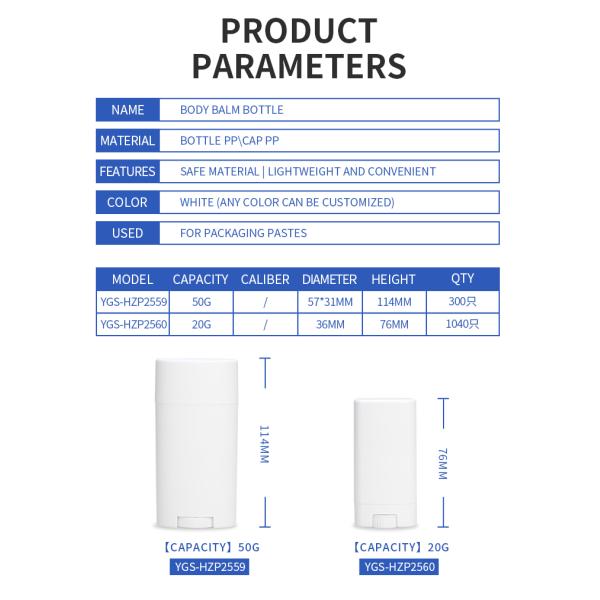 OEM Antiperspirant Vegan Gluten Free Cruelty Free Naturally Derived Ingredients Deodorant Stick Body Balm