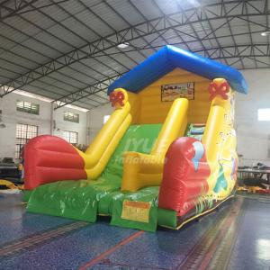China 15oz PVC Fabric Inflatable Water Slides Commercial Grade For Bouncy Slides on sale