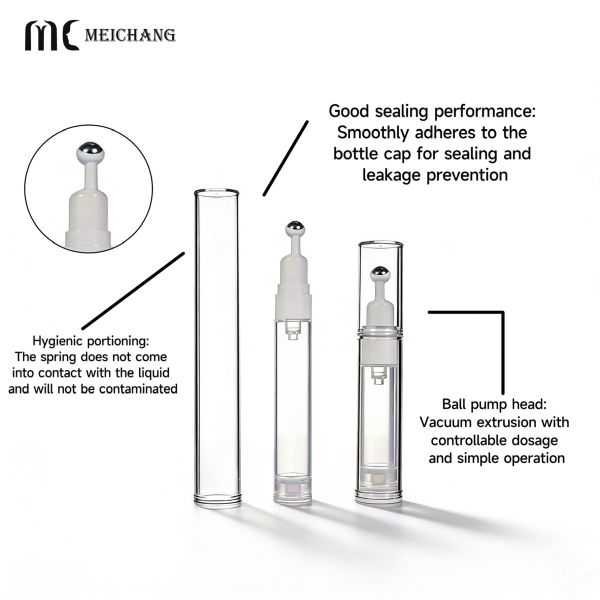 5ml/10ml/12ml/15ml Precision Rollerball Stainless Steel Airless Bottle(MC-247)