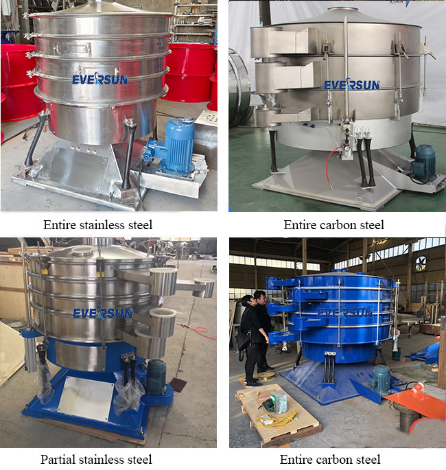 High Output Circular Vibration Separator Tumbler Sieving Machine For Limestone