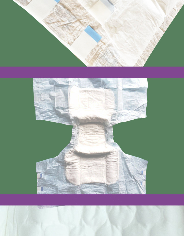 High Quality Disposable Adult Diapers Quick Absorbent Dry Elderly Old People Diapers Hospital Senior Ultra Thick