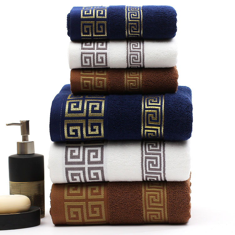 Custom 32S Rectangle Cotton Bath Towel Shown in High Absorbency for Hotel