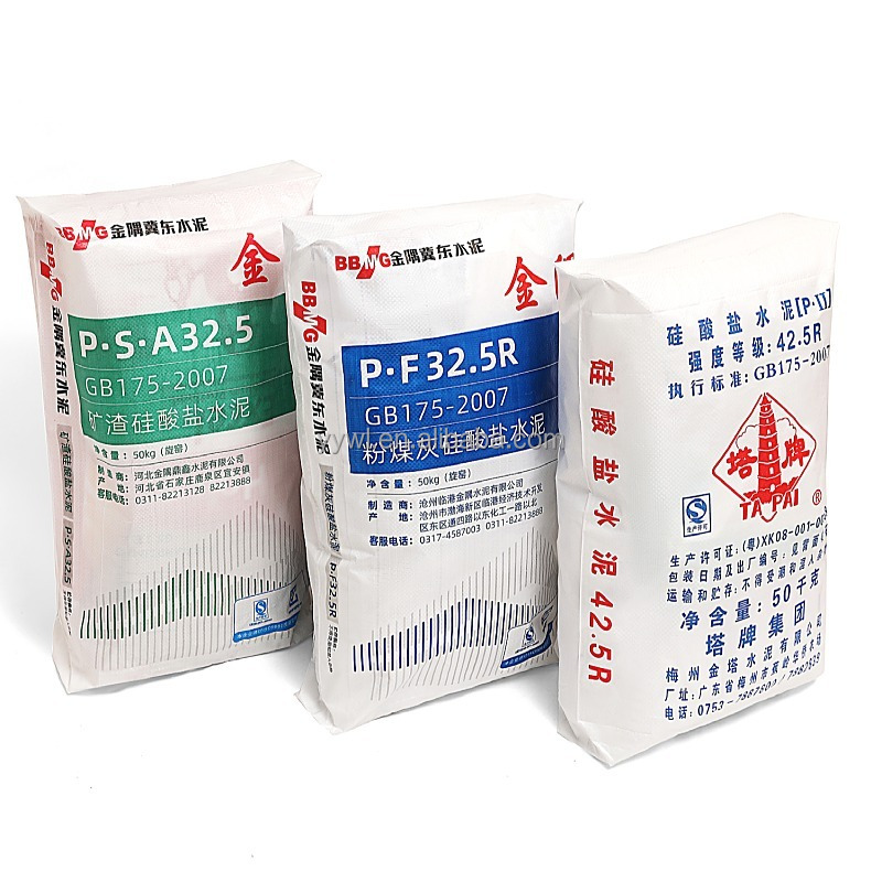 Laminated Film PP Woven Polypropylene 50 kg Bag with Valve Square Bottom Bag Cement Bag Putty Sack