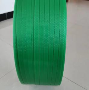 Quality Green Polyester Plastic PET Strapping Roll 9mm Width 150kg Pull For Used Clothes Bales wholesale