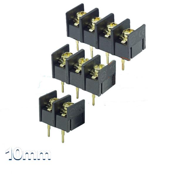 Cheap 10mm / 0.394" Barrier Screw Terminal Blocks Center Pin Assembled for sale