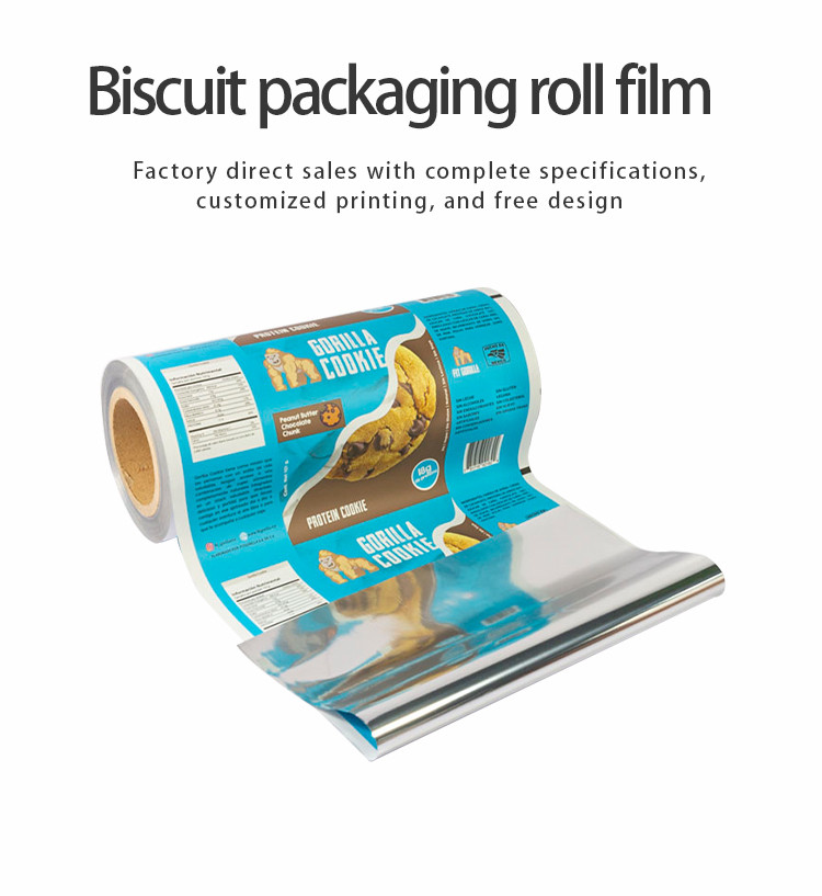 Food-Safe PET Roll Films For Biscuit Packaging Lines Aluminium Foil Film Laminated