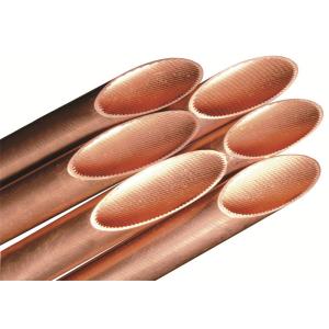 Lightweight Inner Grooved Copper Tube For Refrigeration Rohs Approval
