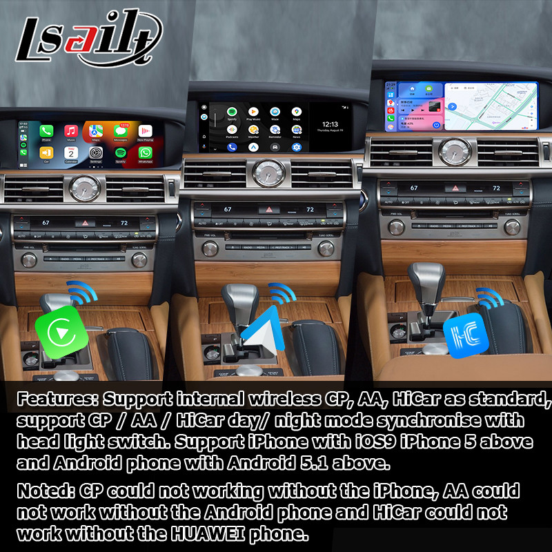Lexus LS460L LS600hL android 11 carplay video interface base on Qualcomm 8+128GB