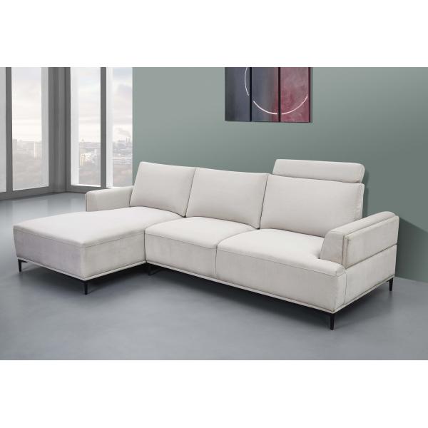 Breathable Luxury Fabric L Shaped Couch Stain Resistant Durable