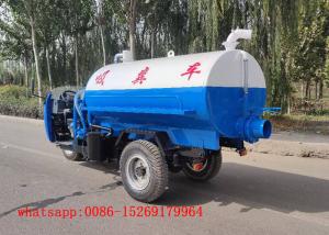 China QUALITY Material Chinese diesel oil engine 3 wheel 22hp 3ton septic suction truck on sale