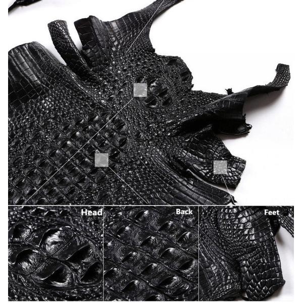 Genuine Real True Crocodile Belly Skin Male Clutch Purse Men's Long Wallet Authentic Alligator Leather Large Card Holder