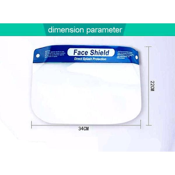 Recyclable Plastic Clear Full Face Shield With Sponge Prevention Public Protective adjustable Reusable anti virus