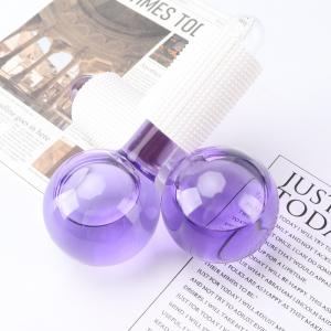 China Purple Facial Ice Globe Ice Ball Facial Roller ISO9001 Approved on sale