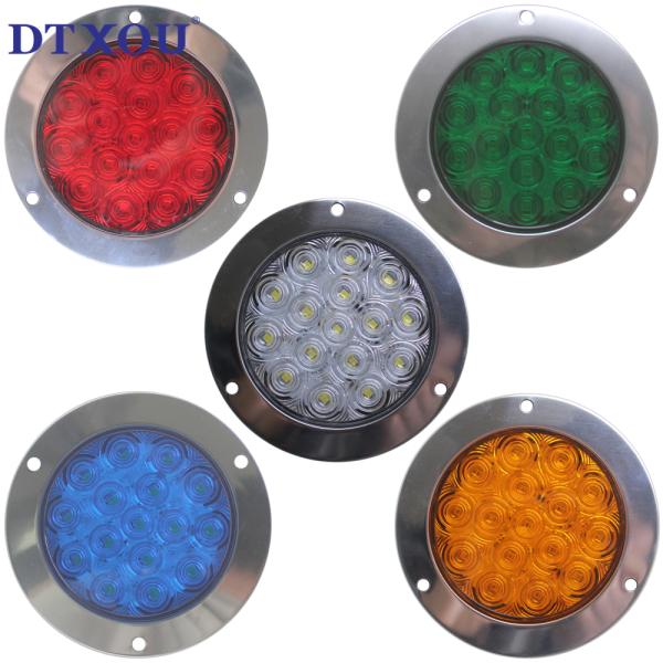 Clear lens 4" Round LED Truck Tail Lamps for wholesale