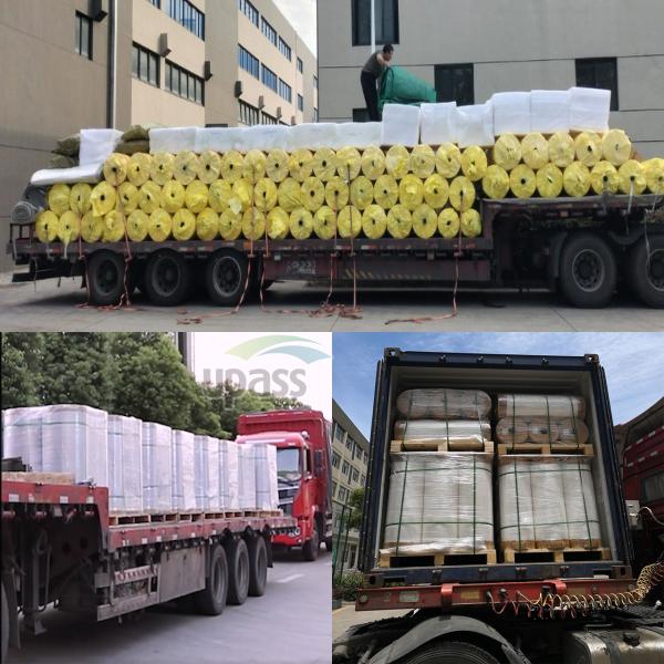 3 Inch Inner Core Size Waterproof Membrane Lay Slab Cutting Service For HDPE Cross Laminated Fleece Back PVC Roof Sheet