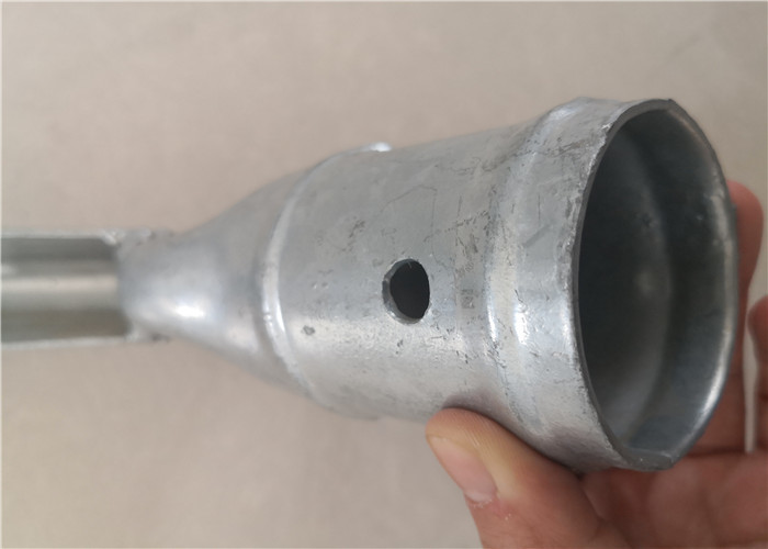 Three Strand Barbed Wire Line Extension Arm Galvanized Heavy Steel Material