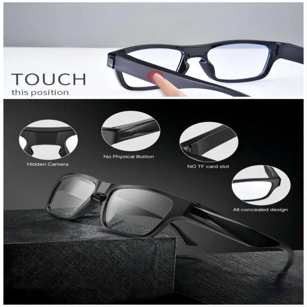 Portable Body Camera Glasses 5hours Video Recording Time For Evidence Collection