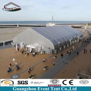 Large Aluminum Frame TFS Curved Tents Outdoor Warehouse Tent 75kg/Sqm