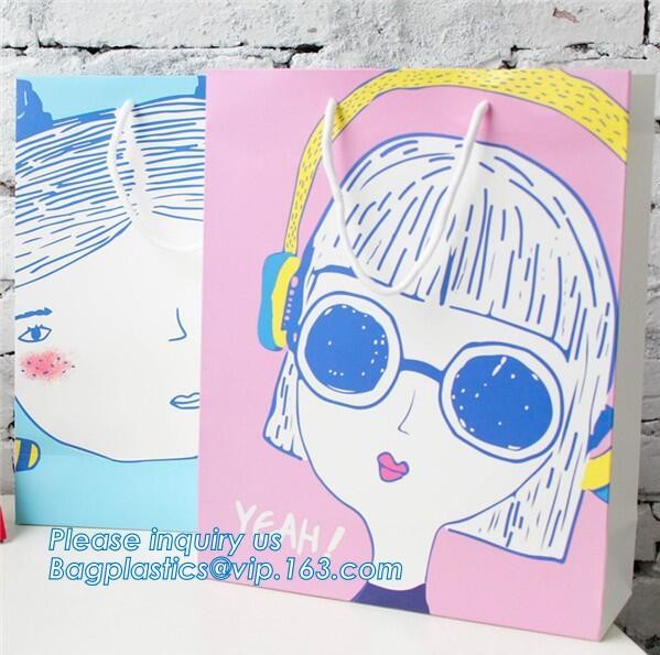 Custom made paper bag paper carrier bag luxury paper bag tote bag rope handle shopper bag,shopping bag slogan paper carr