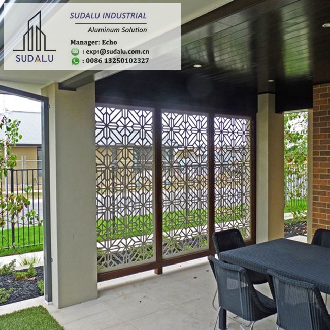 SUDALU Customized Aluminum Laser Cut Panel Interior Living Room Partition Decoration Metal Panel