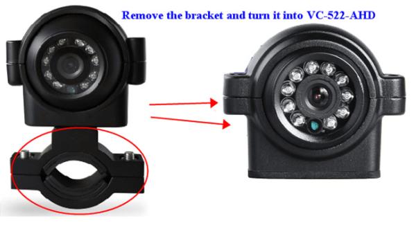Cheap 3 Lamp Array Rear View Mirror Backup Camera 1080P 2.8 / 3.6mm Lens Metal Housing for sale