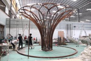 China 20′Feet Stainless Steel Sculptures , Customized Metal Crafted on sale