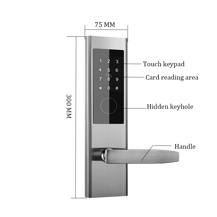 Tamper Alarm Apartment Smart Door Lock M1 Biometric Door Lock System