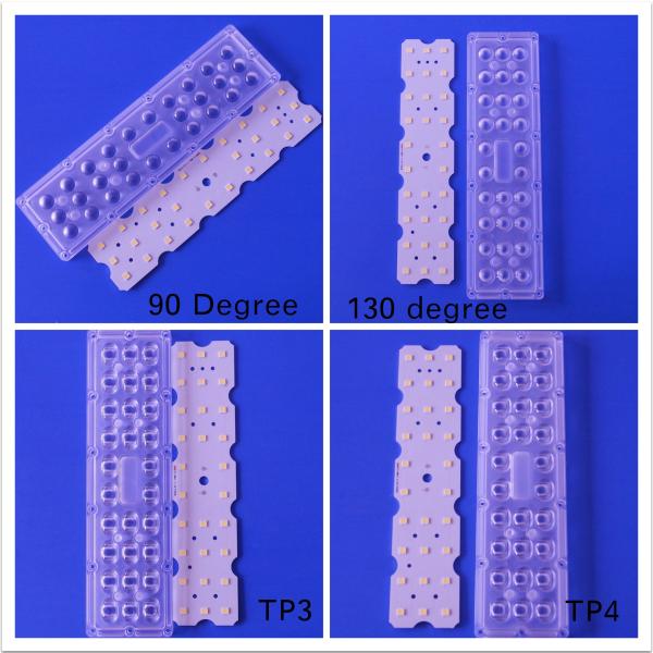 56 LED 4 Pieces 3030 SMD Street Lamp Module Type 4 Lens 100-200W Optical Grade PC