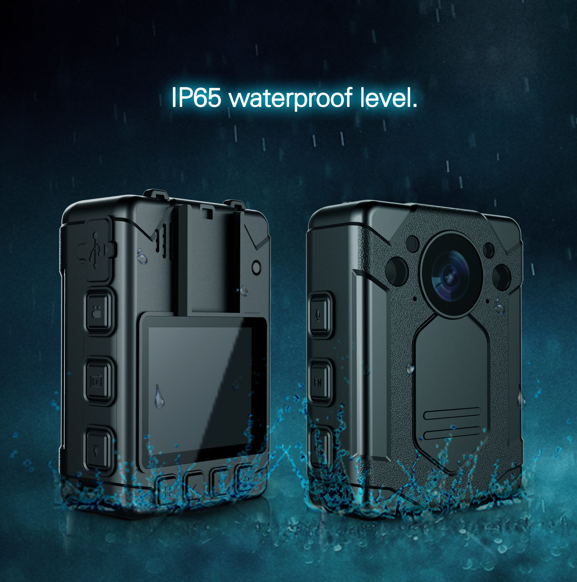 1080P Law Enforcement Body Camera 32G Memory Portable Body Camera With Audio Recording