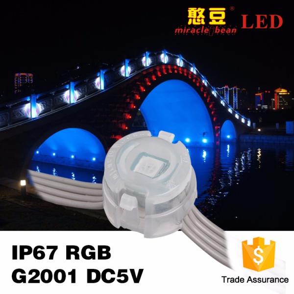 SMD5050 Led Pixel Light DC5V DMX512 Full Color IP67 Waterproof For Christmas Day
