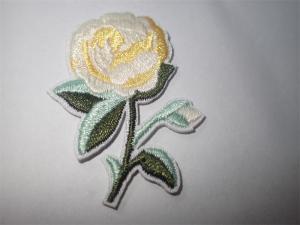 China Custom Flowers Embroidered Sew or Iron On Patch For Clothing Applique on sale