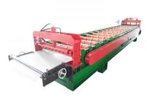 China Flat Rib Roofing Sheet Roll Forming Machine Weight 3.5 Ton With Hydraulic Curving Function on sale