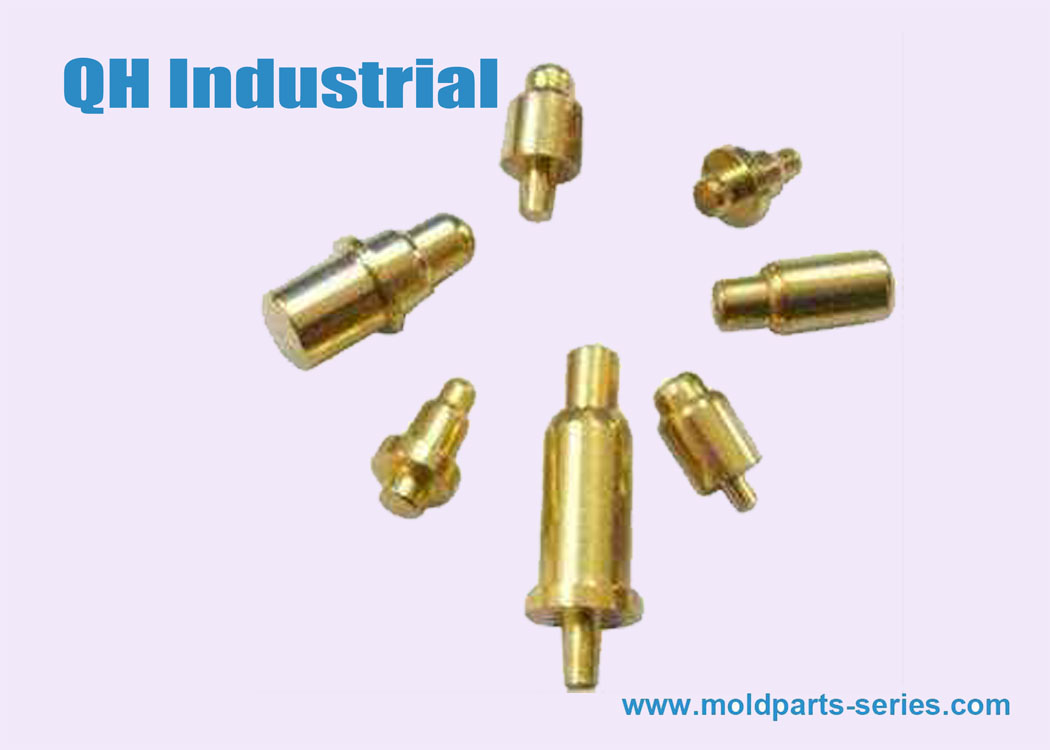 High Current Rate Brass SMT Life Cycle 0.1 Million Cycles Pogo Pin from China Supplier QH Industrial