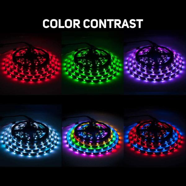 DC 12V Addressable Smart 3Leds Controllable 5050 RGB WS2812B WS2811 24V 30leds Pixel Rgbic LED Strip Light