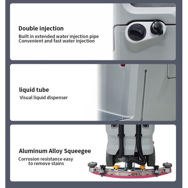 24V Ride On Floor Sweeper Commercial Scrubber Dryer For Epoxy Floors