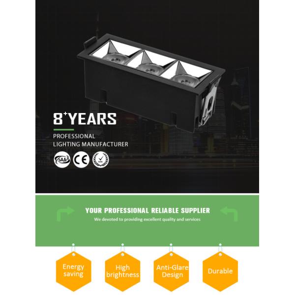 LED Grille Downlight Recessed Square Ceiling 9w