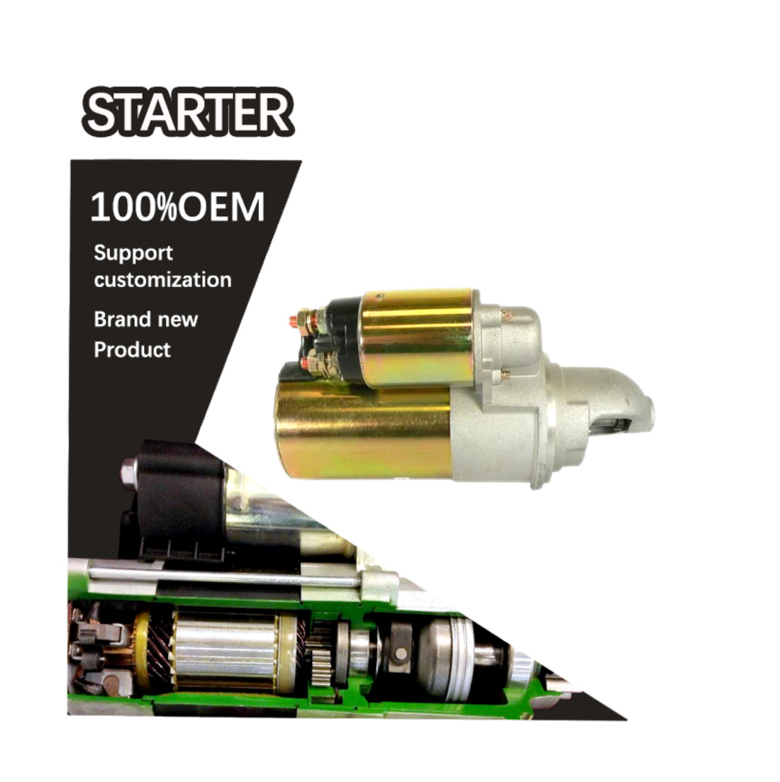 12V 9T CW STARTER A250115 9000844 290C98A 6758 6758N 140-593 140593 6471 6471N 6756 6756N 2-2113-DR 22113DR 12587429