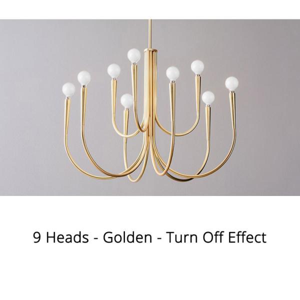 Retro Style Swoop Arm Chandelier Living Room Luxury American pendant lamp best lighting(WH-AP-570)