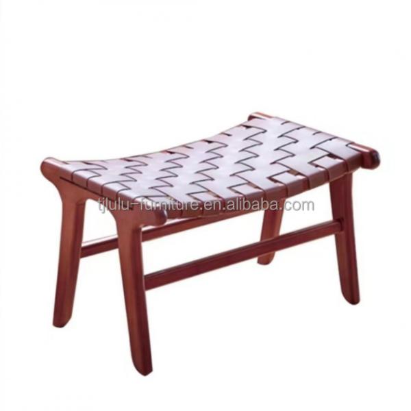 Wooden Ottoman Stool Perfect for Home Office Furniture and Customization Options