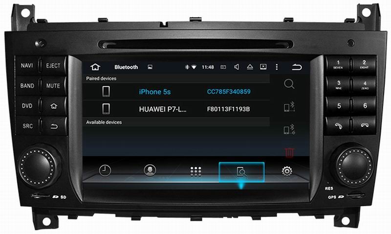 Ouchuangbo car radio multimedia stereo android 7.1 for Mercedes Benz C-Class W203 Benz CLk support gps navi HD video