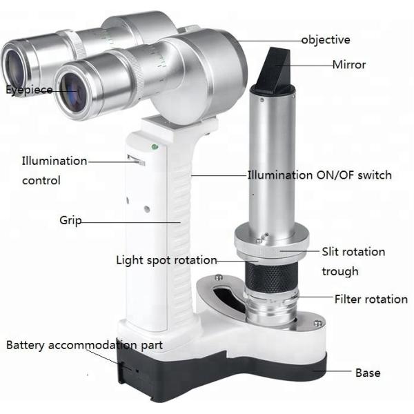 Converging Microscope Ophthalmology Slit Lamp Light Weight Ergonomic Design