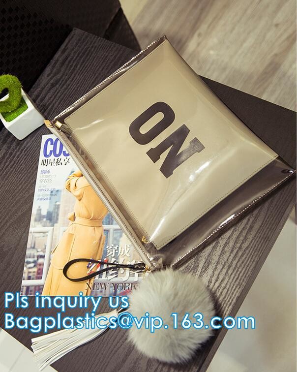 Custom Printed Slider Pe Zip Lock Clothing Bags With Logo, frosted plastic pvc zip lock document bag, Standup Cosmetic P