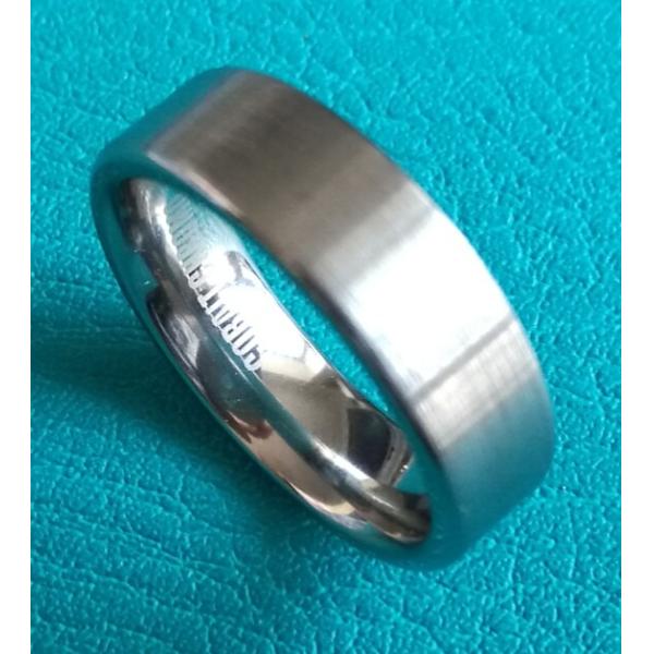 7mm Brushed Finish Flat Surface Cobalt Chrome Ring Pipe Cut Wedding Band Ring