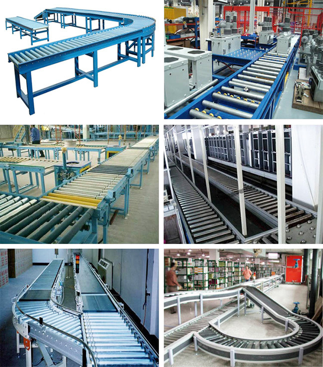 800 mm/Customized Frame Height Energy-Saving Roller Conveyor Line for Green Factories Belt Type Roller