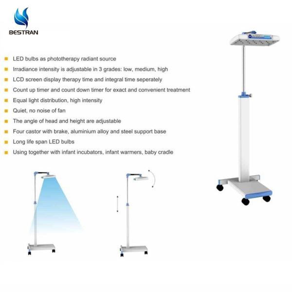 LED Light Therapy Neonatal Phototherapy Machine Head And Height Adjustable