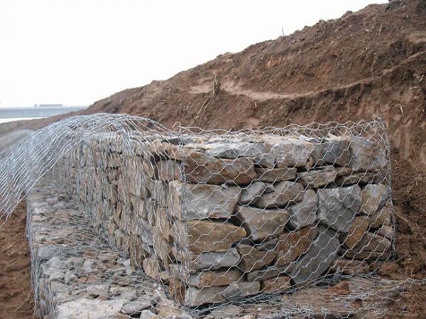 Cheap Gabion Wire Mesh Decorative Gabion Baskets For Water / Soil Protection for sale