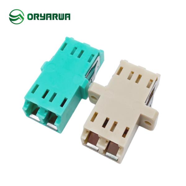 Duplex LC Fiber Optic Adater With Inner Shutter Eye Protection