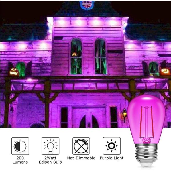 200lm S14 LED String Bulb 2W Small Filament Light Bulbs Waterproof